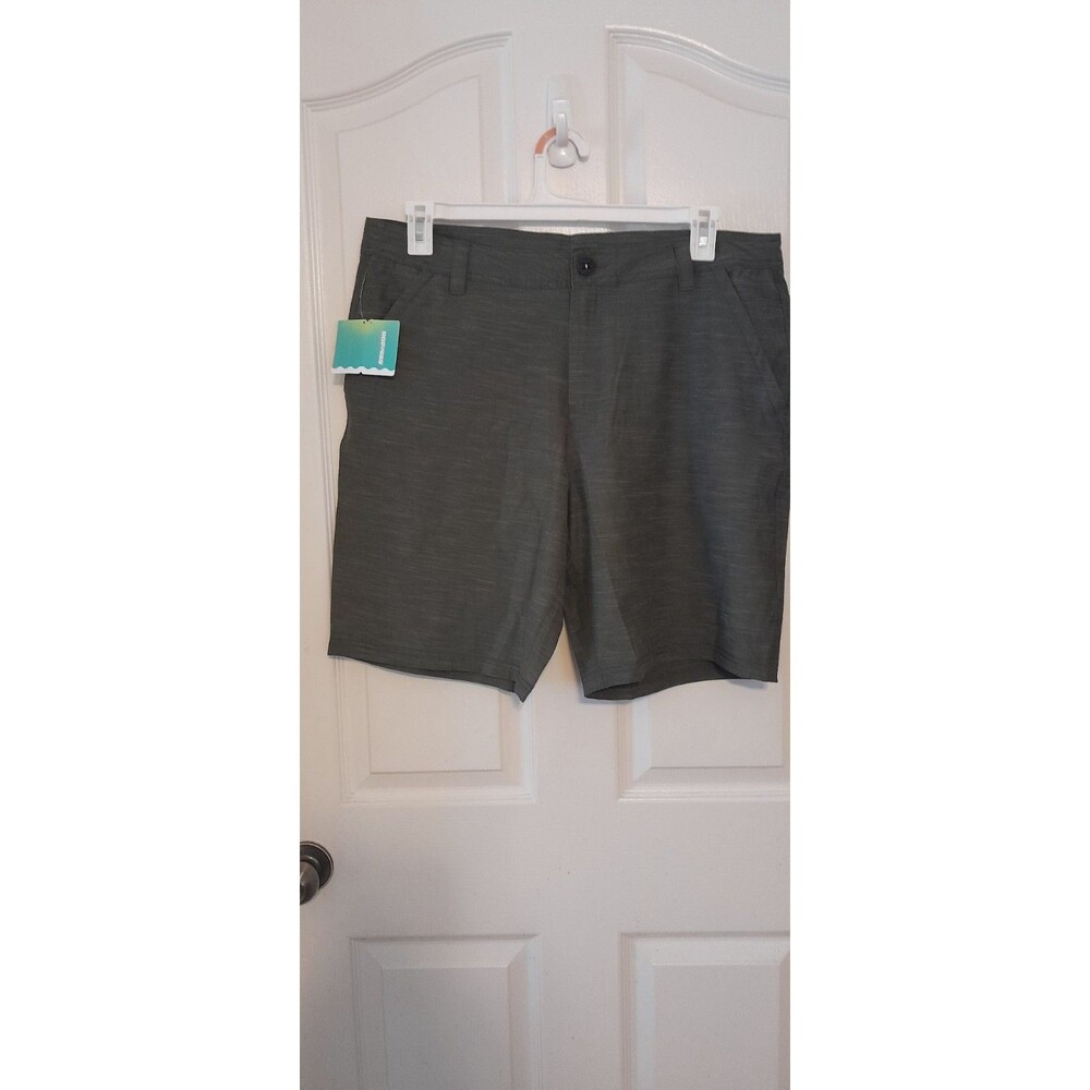 Sea Doo Nwt Mens Green Casual Texture Walking  Shorts. Size Large.  B8